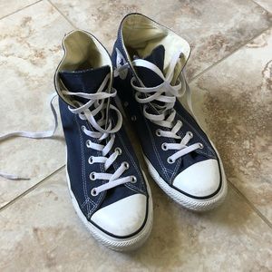 Navy High Top Converse